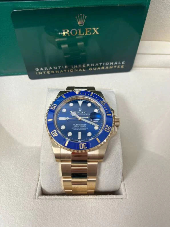 Rolex Submariner Date Yellow Gold Blue Dial