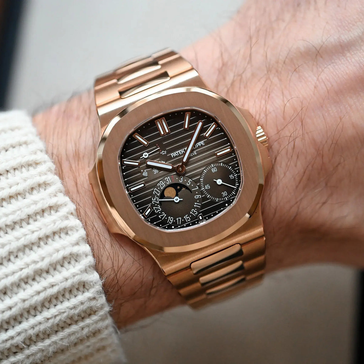 Nautilus 5712/1R — Or Rose | Cadran Brun
