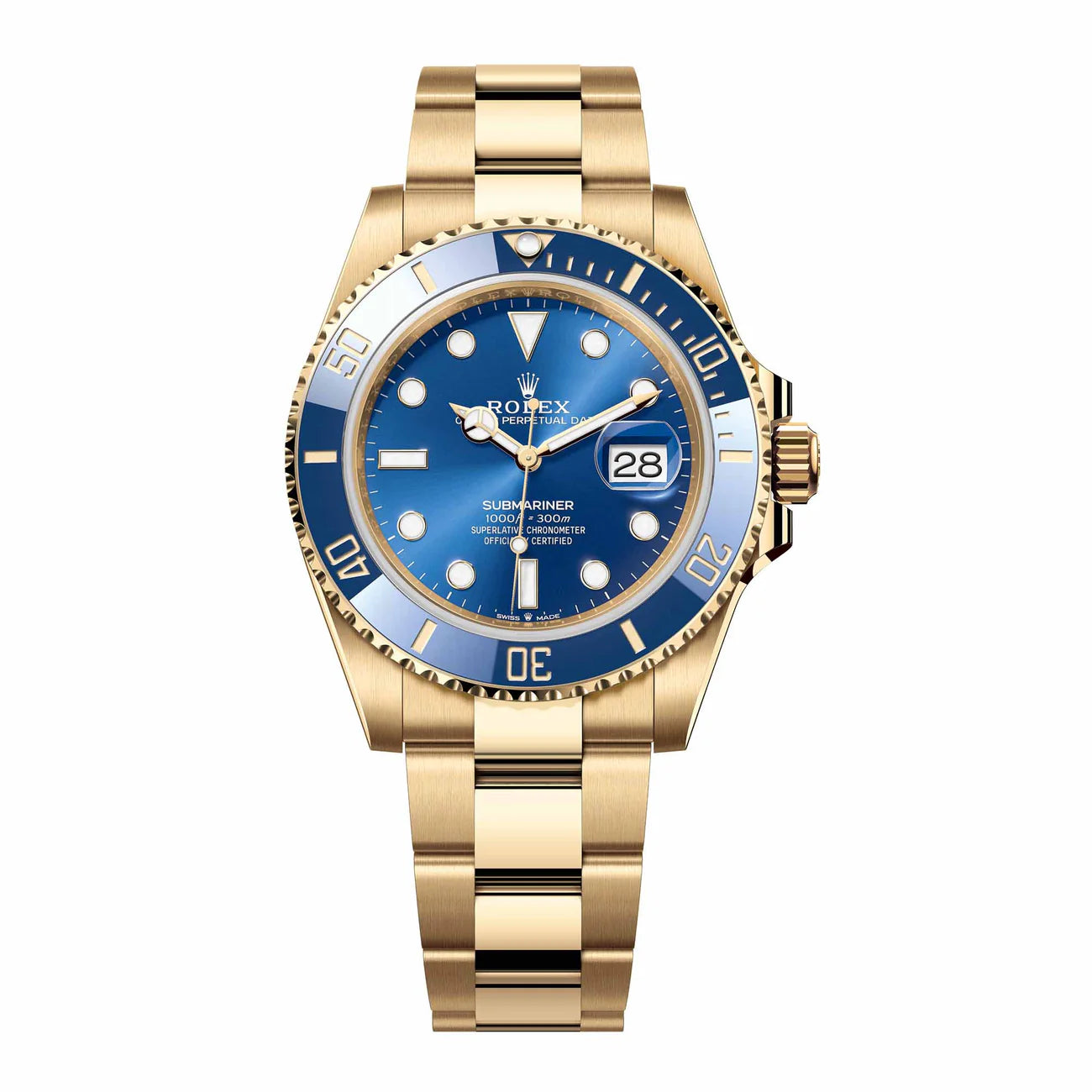 Rolex Submariner Date Yellow Gold Blue Dial