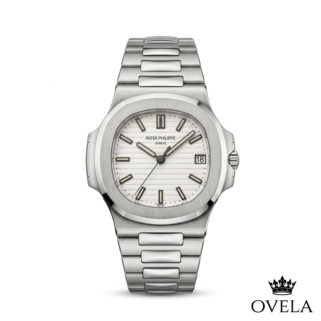 Couverture OVELA de la Nautilus à cadran blanc