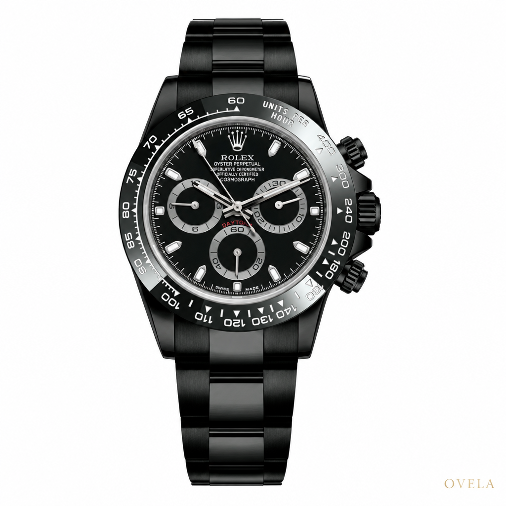Rolex Daytona Cosmograph Full Black – Acier , Cadran Noir, Bracelet Oyster Noir