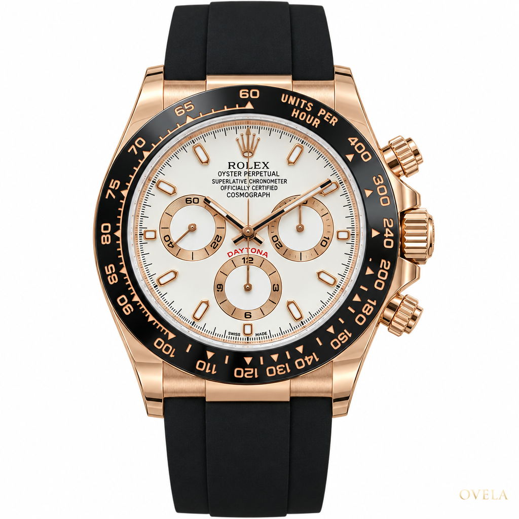 Rolex Daytona Cosmograph – Everose , Cadran Blanc, Bracelet Oysterflex