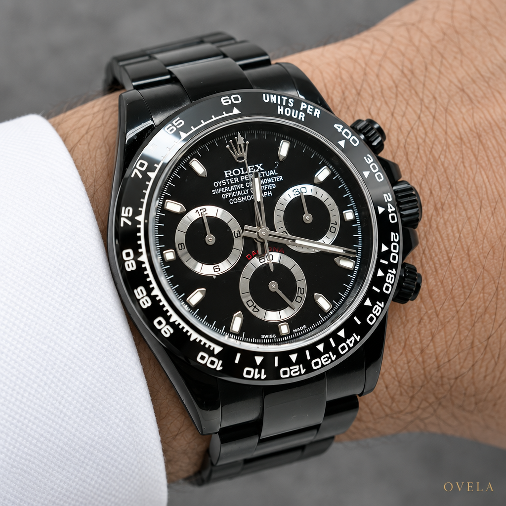 Rolex Daytona Cosmograph Full Black – Acier , Cadran Noir, Bracelet Oyster Noir