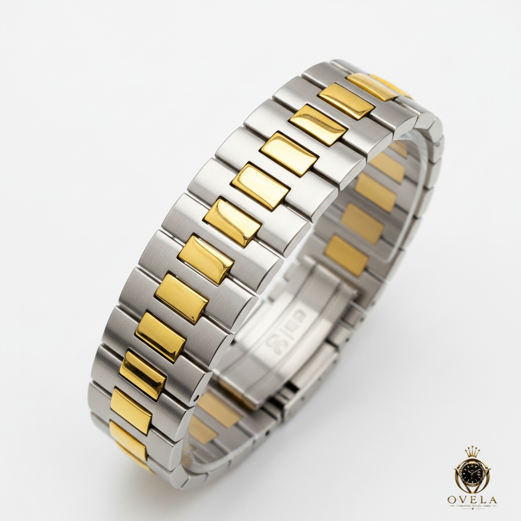 Patek Philippe Nautilus - Détail bracelet bicolore
