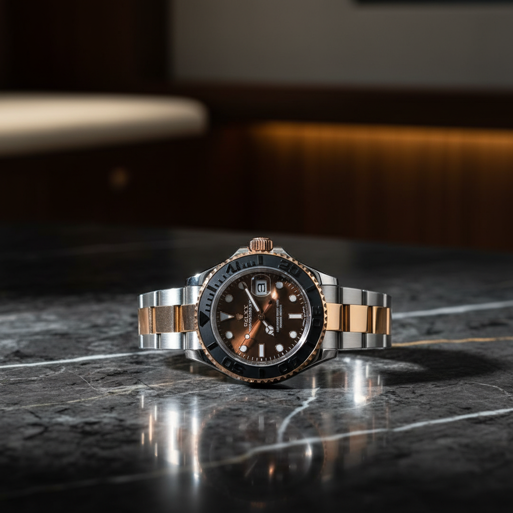 Rolex Yacht-Master sur marbre noir