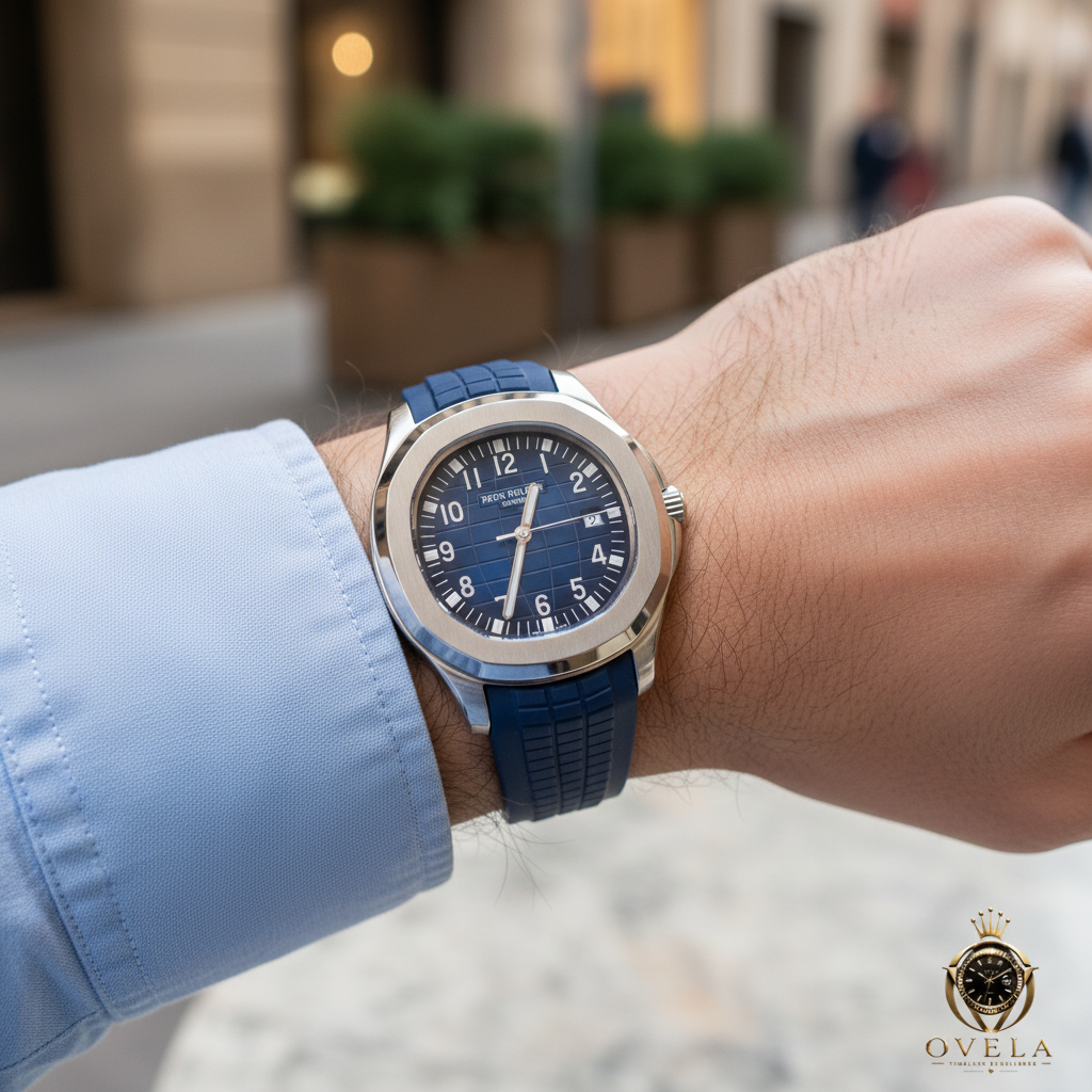 Patek Philippe Aquanaut - Au poignet lifestyle 2