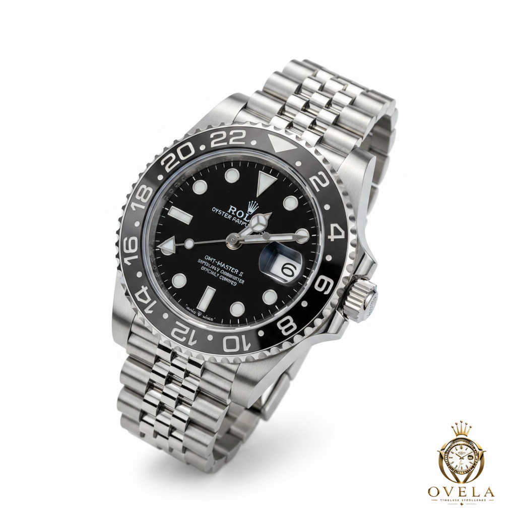 Rolex GMT-Master II Noir - Photo de couverture fond blanc