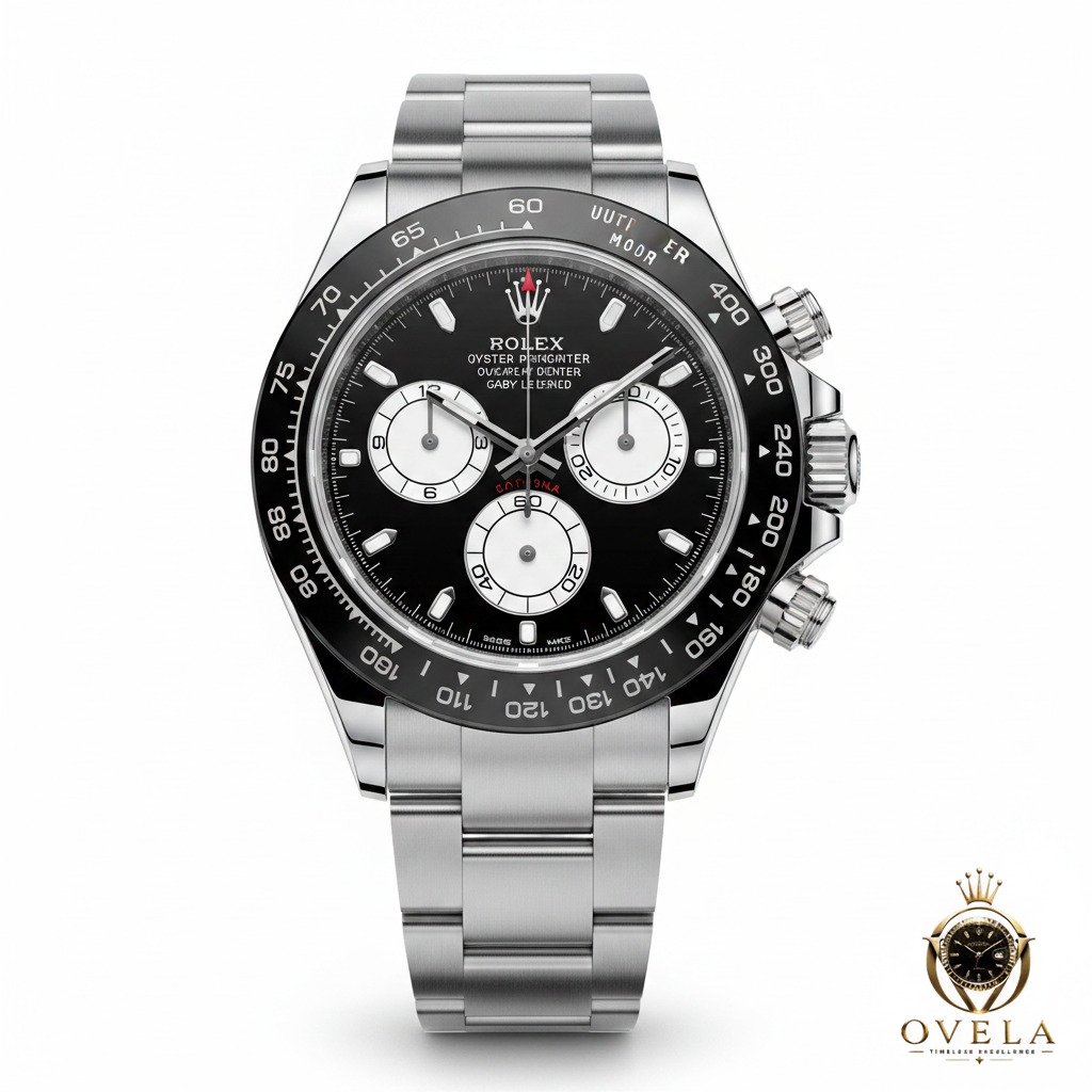 Rolex Daytona Baby Le Mans - Couverture fond blanc avec logo OVELA