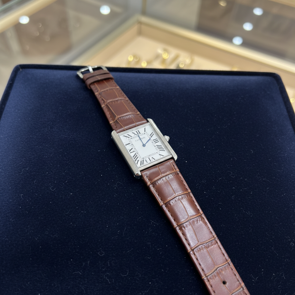 Cartier Tank Solo velours marine