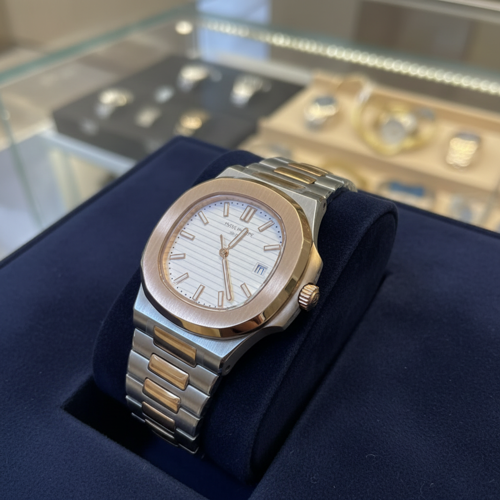 Patek Philippe Nautilus bicolore velours marine