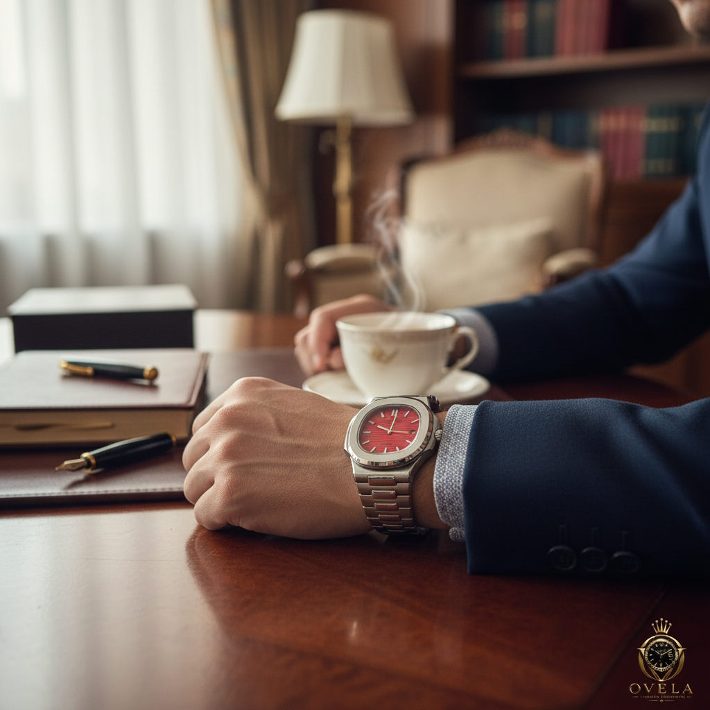 Patek Philippe Nautilus - Vue au poignet lifestyle
