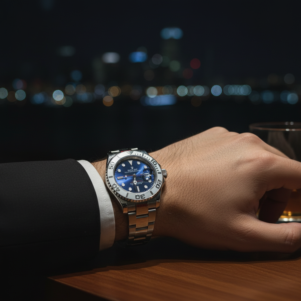 Rolex Yacht-Master au poignet