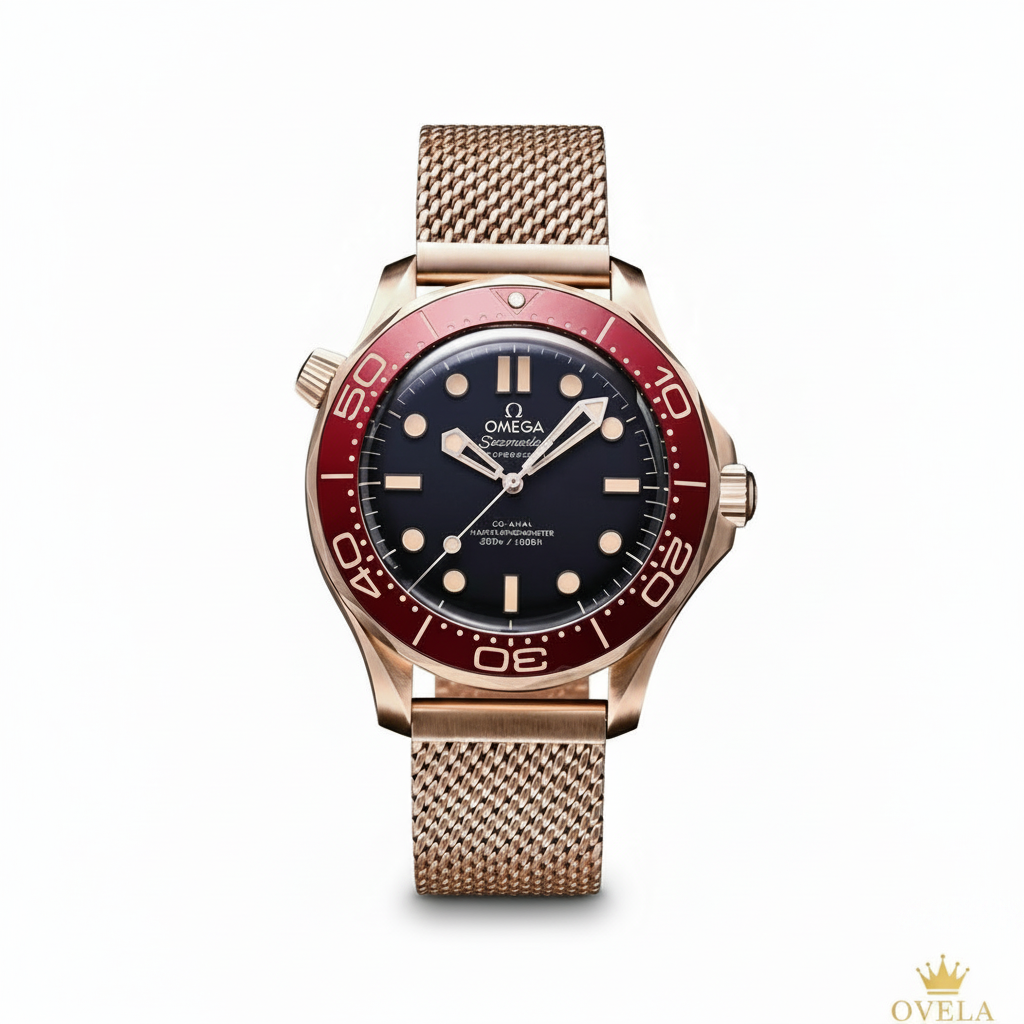 Omega Seamaster Bordeaux Or Rose cover