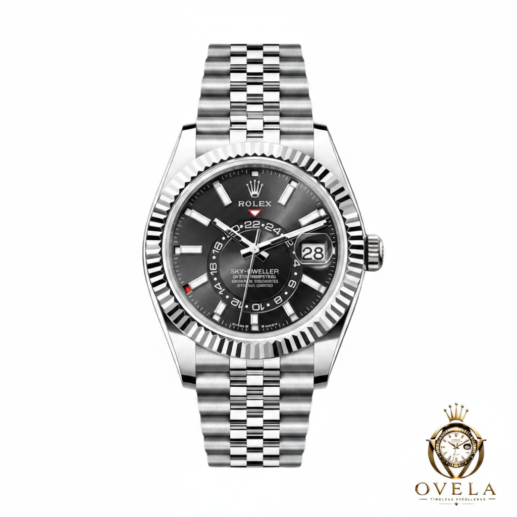 Sky-Dweller Black - Fond blanc + OVELA