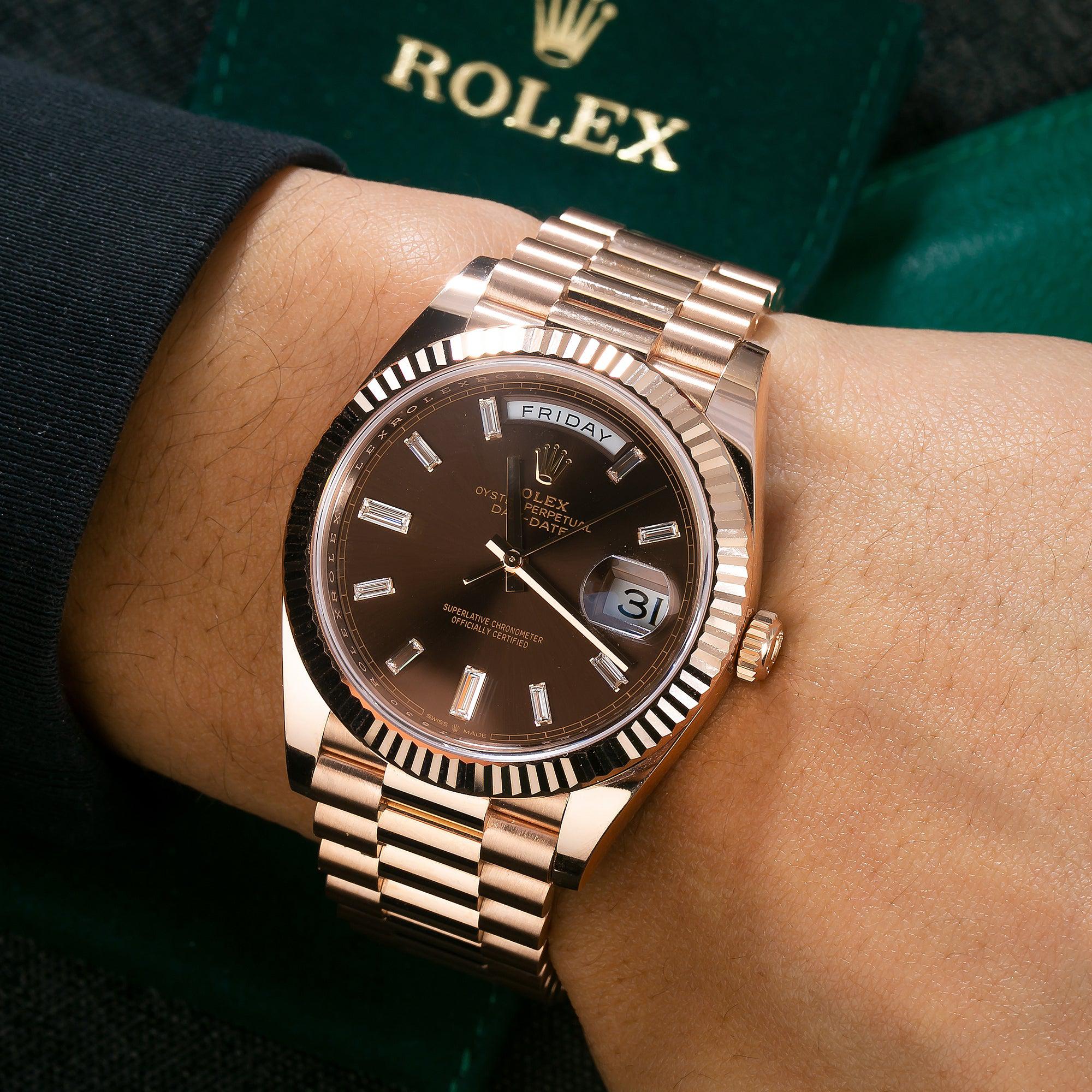 Rolex Day-Date 40mm Chocolate Dial