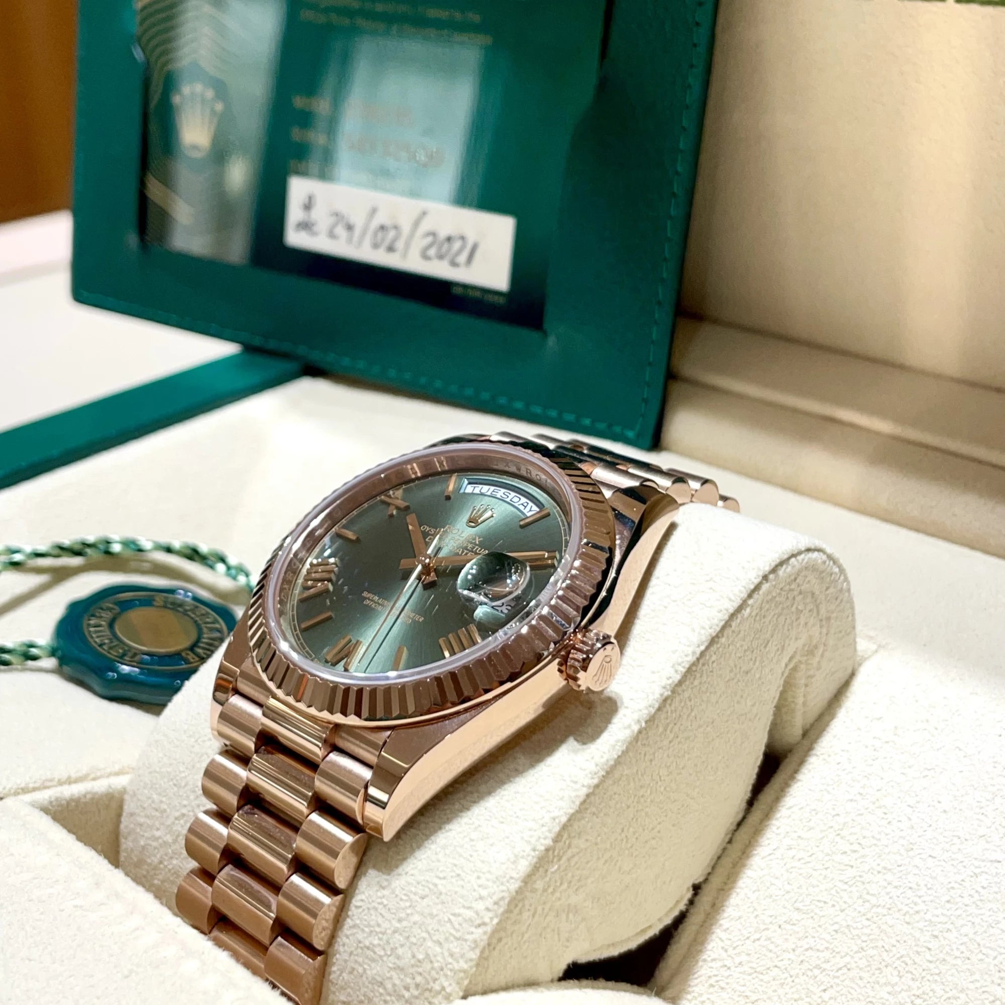 Rolex Day-Date – Cadran Vert Olive