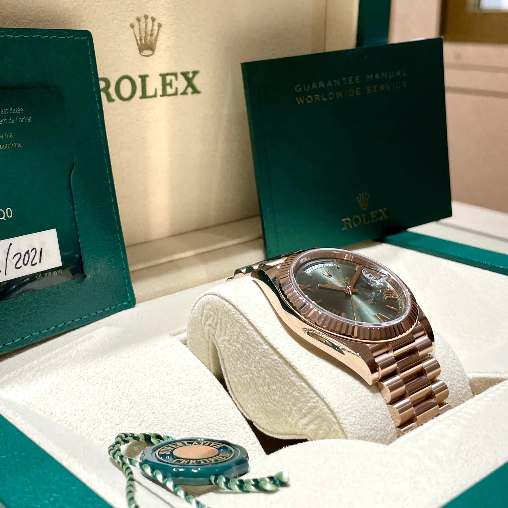 Rolex Day-Date – Cadran Vert Olive