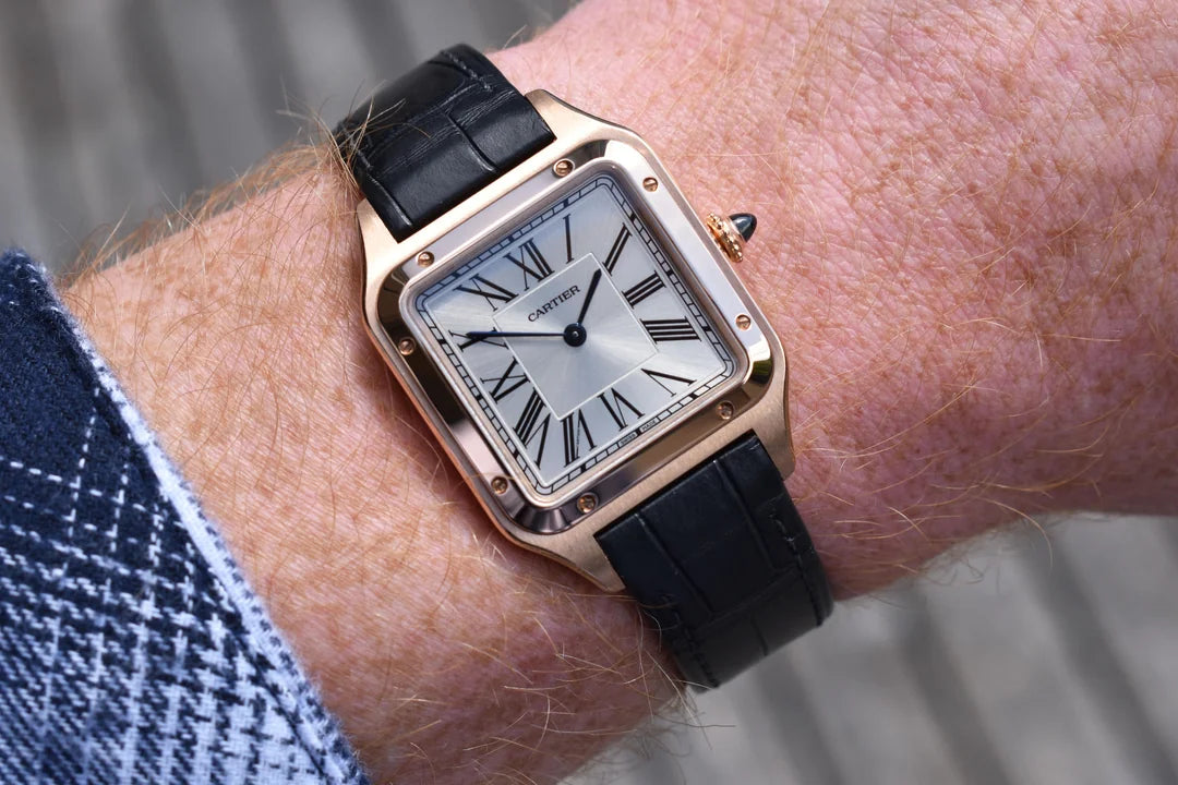 Cartier Santos Dumont Or Rose Gris
