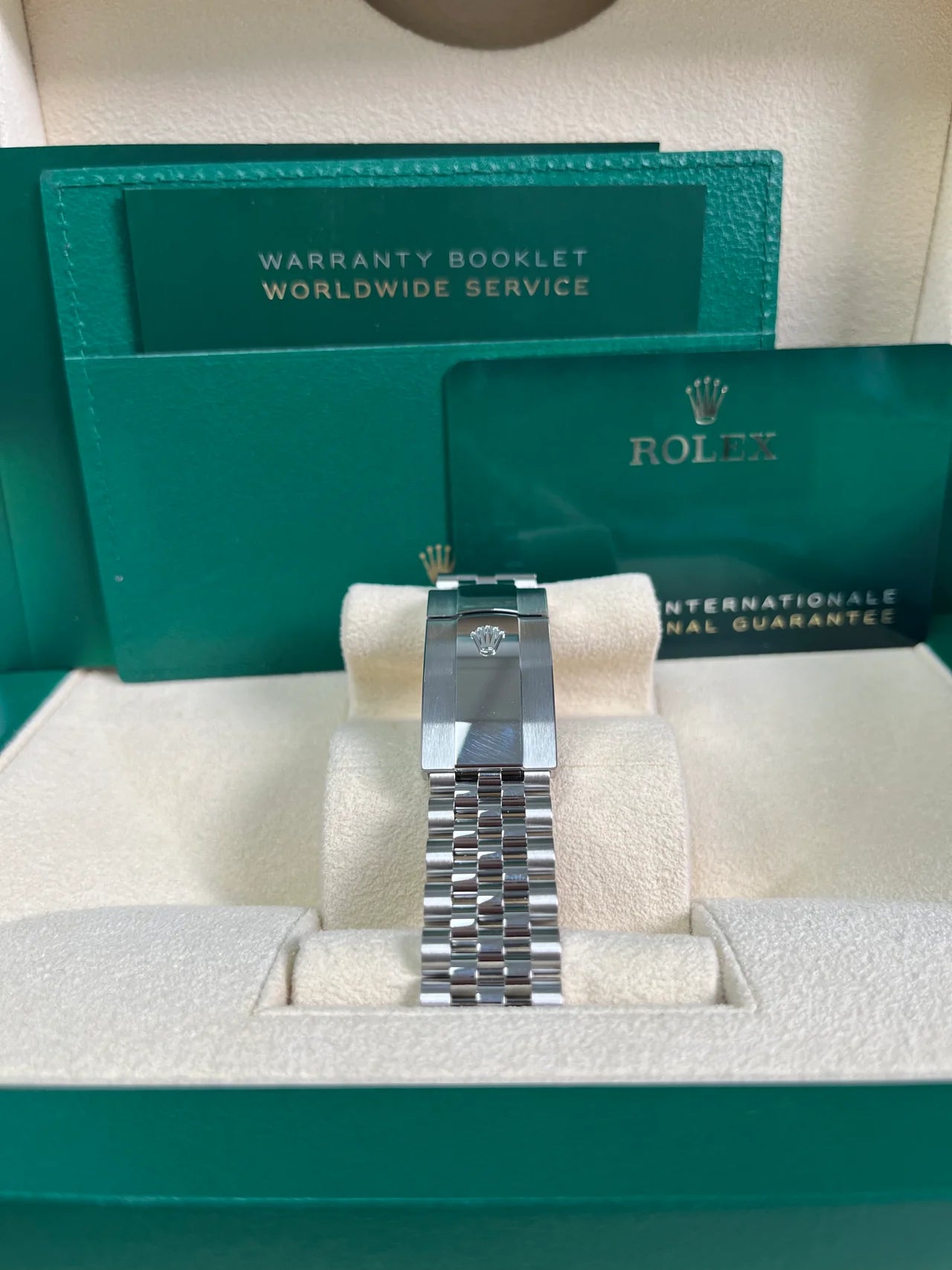 Rolex Datejust Wimbledon Dial Fluted Bezel Jubilee Bracelet