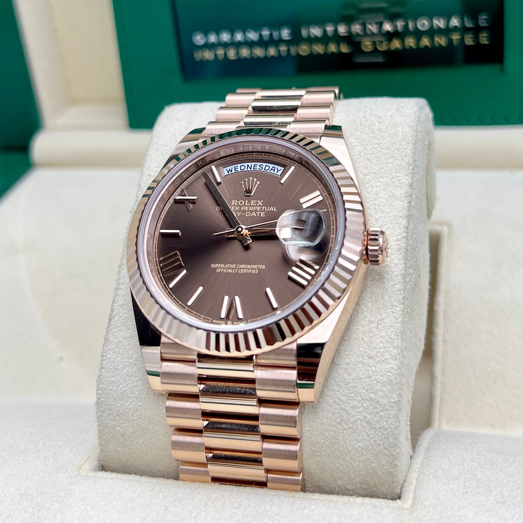 Rolex Day-Date 40mm Chocolate Dial