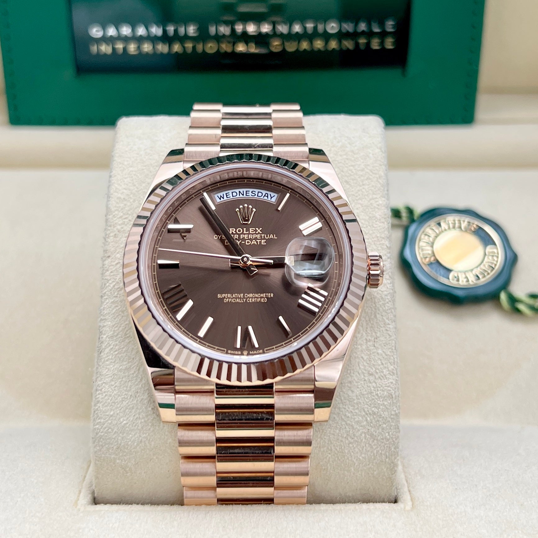 Rolex Day-Date 40mm Chocolate Dial
