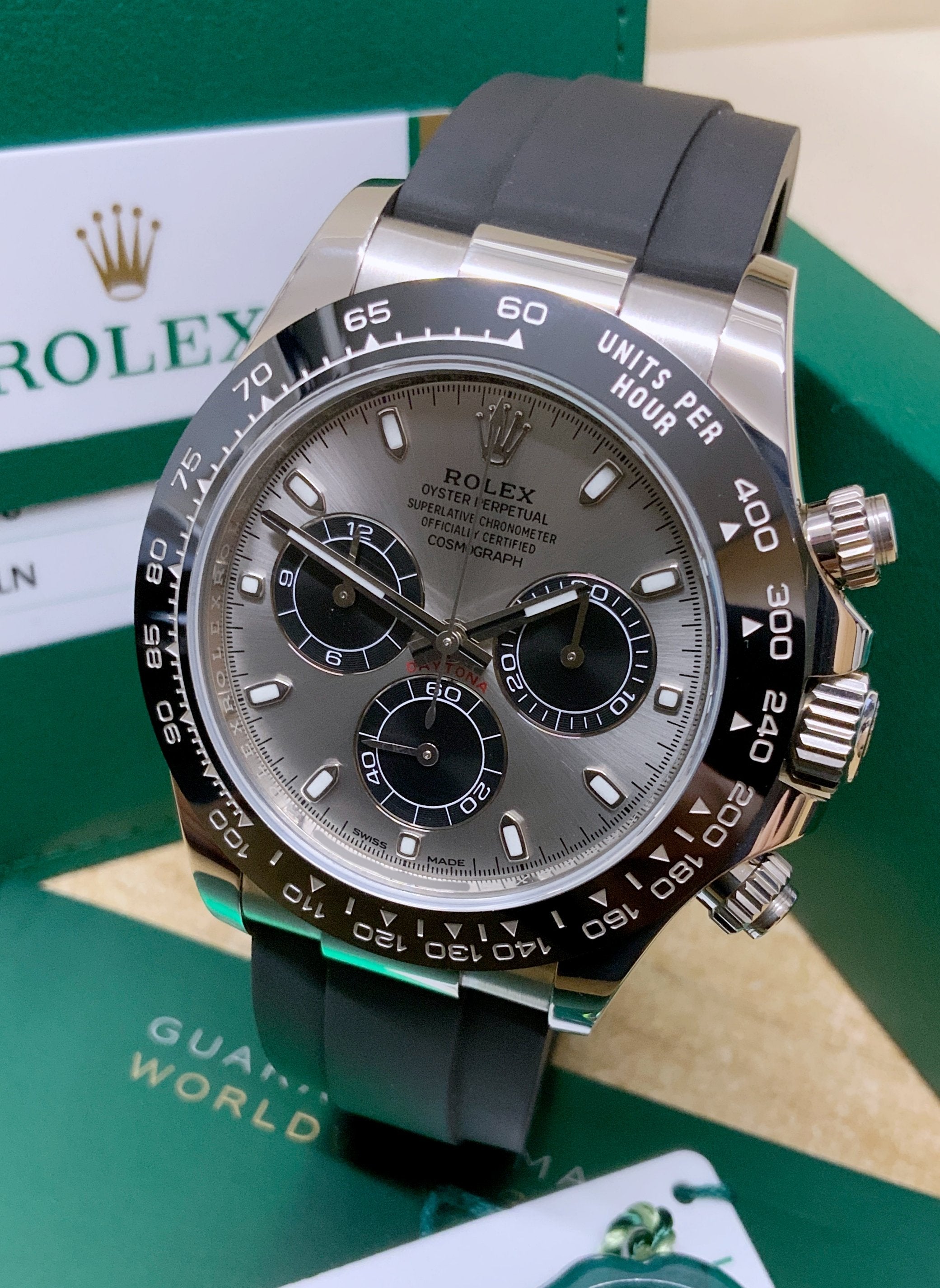 Daytona Ghost Dial Oysterflex White