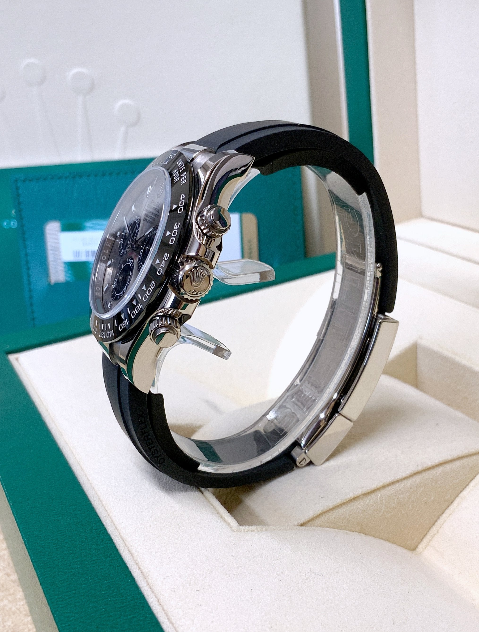Daytona Ghost Dial Oysterflex White