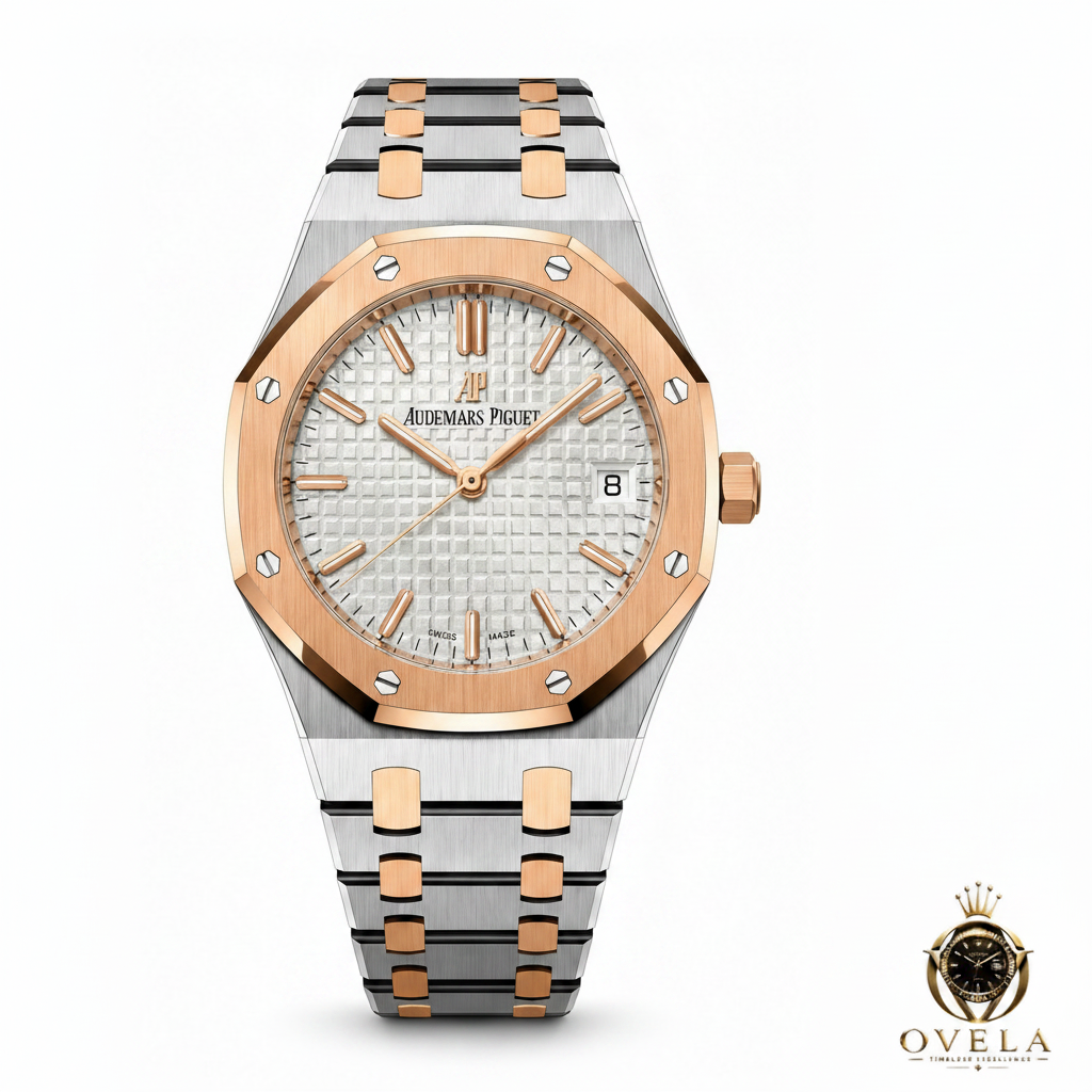 AP Royal Oak Bicolore lifestyle marbre + OVELA