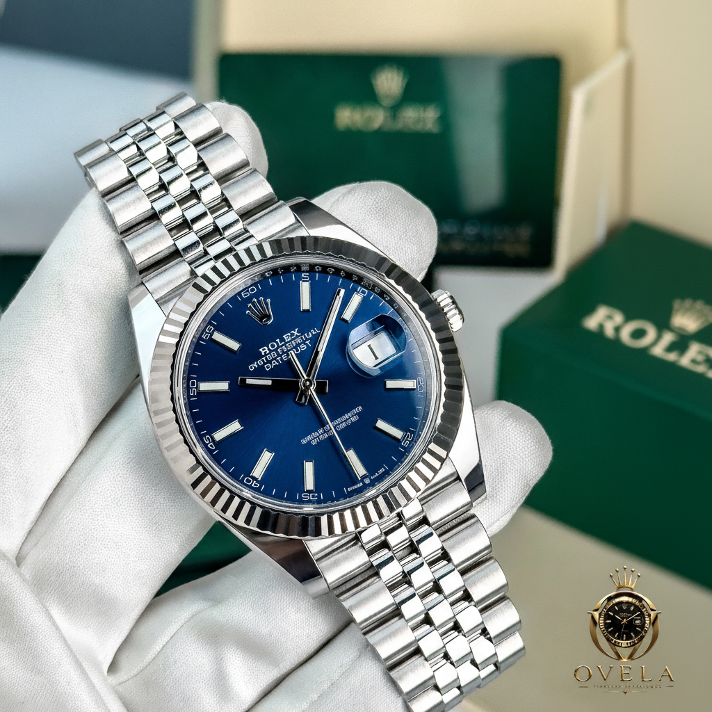 Datejust 41 - Main gant blanc + OVELA
