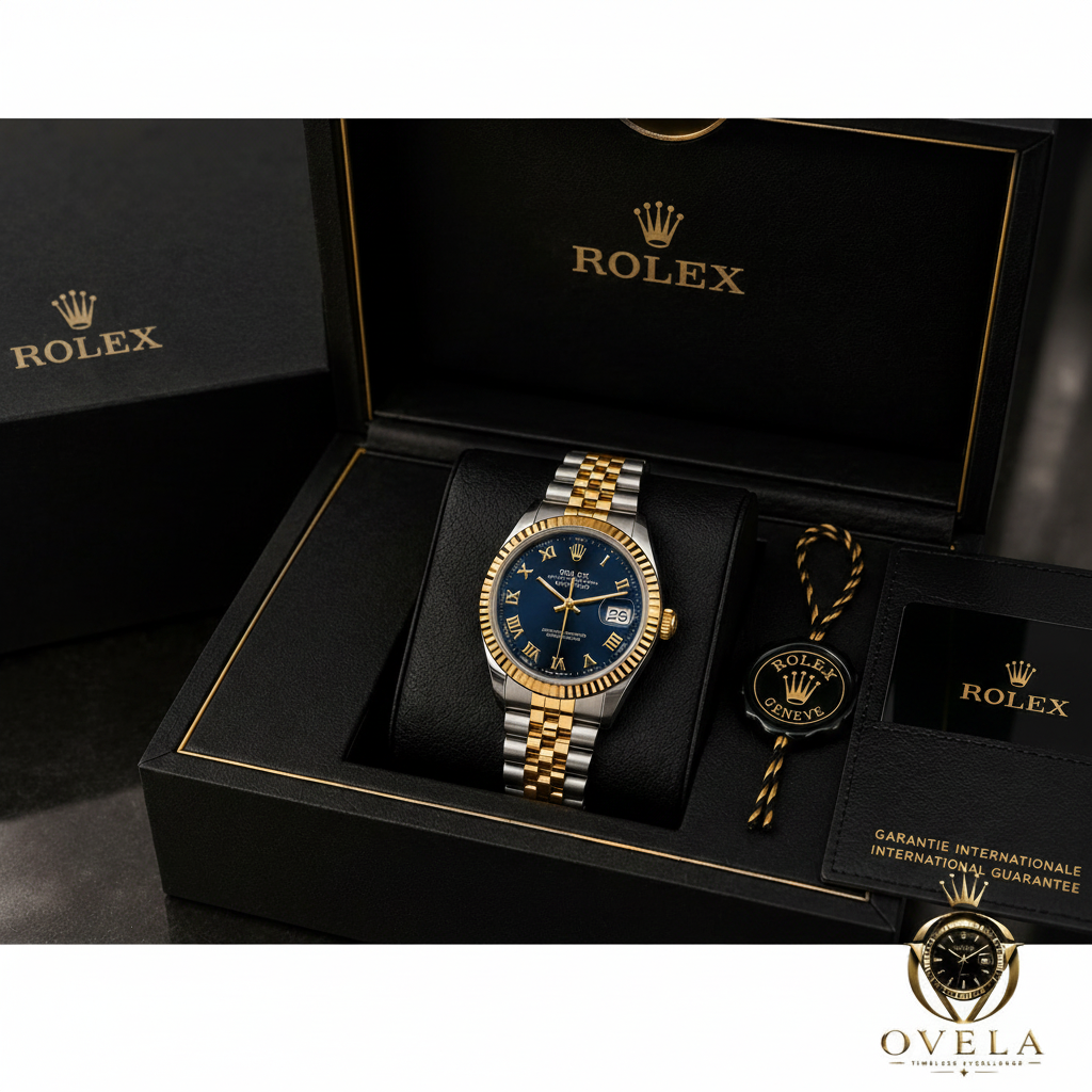 Datejust boîte noire logo OVELA