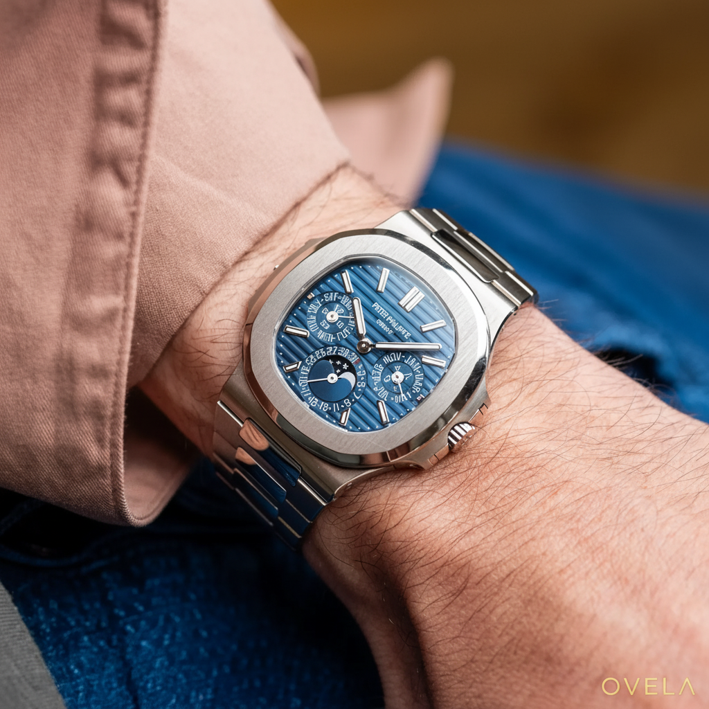 Patek Philippe Nautilus  — Acier | Cadran Bleu | Calendrier Perpétuel