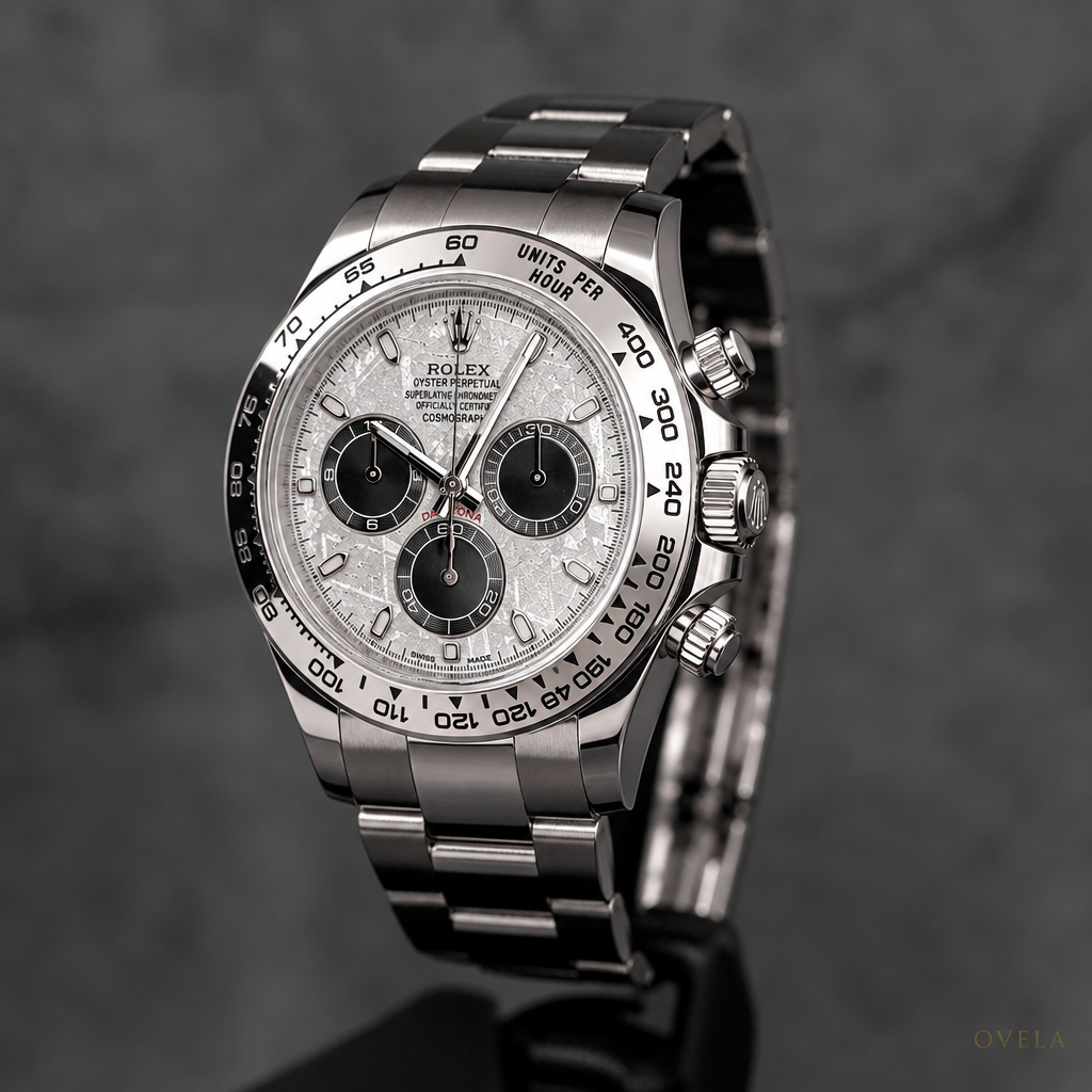 Rolex Daytona Cosmograph – Acier inoxydable  Cadran Météorite, Compteurs Noirs