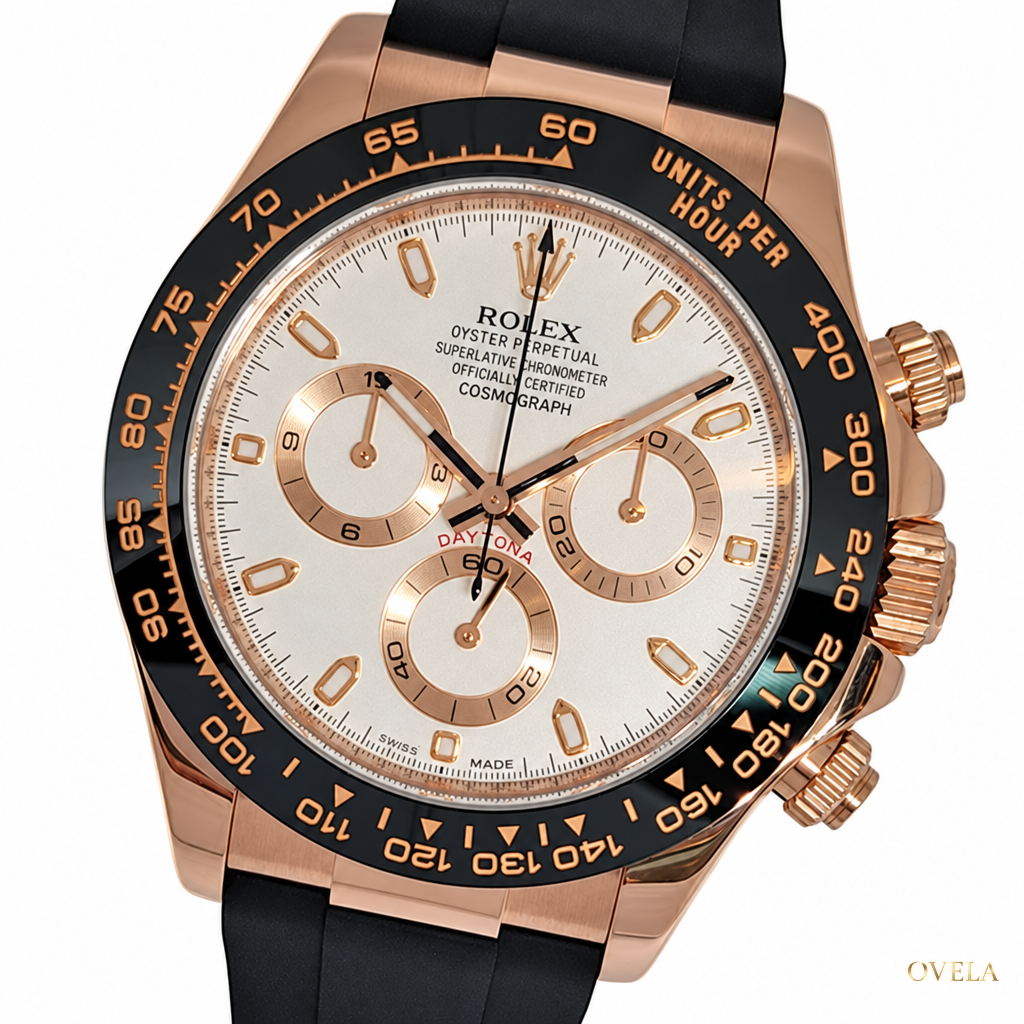 Rolex Daytona Cosmograph – Everose , Cadran Blanc, Bracelet Oysterflex