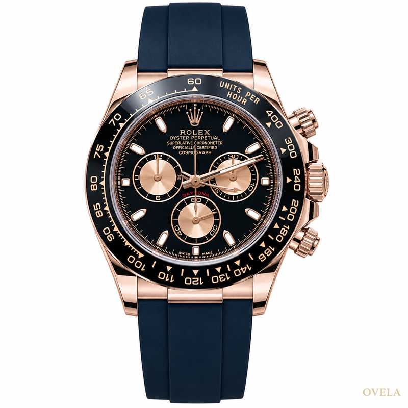 Rolex Daytona Cosmograph –  Everose , Cadran Noir, Bracelet Oysterflex