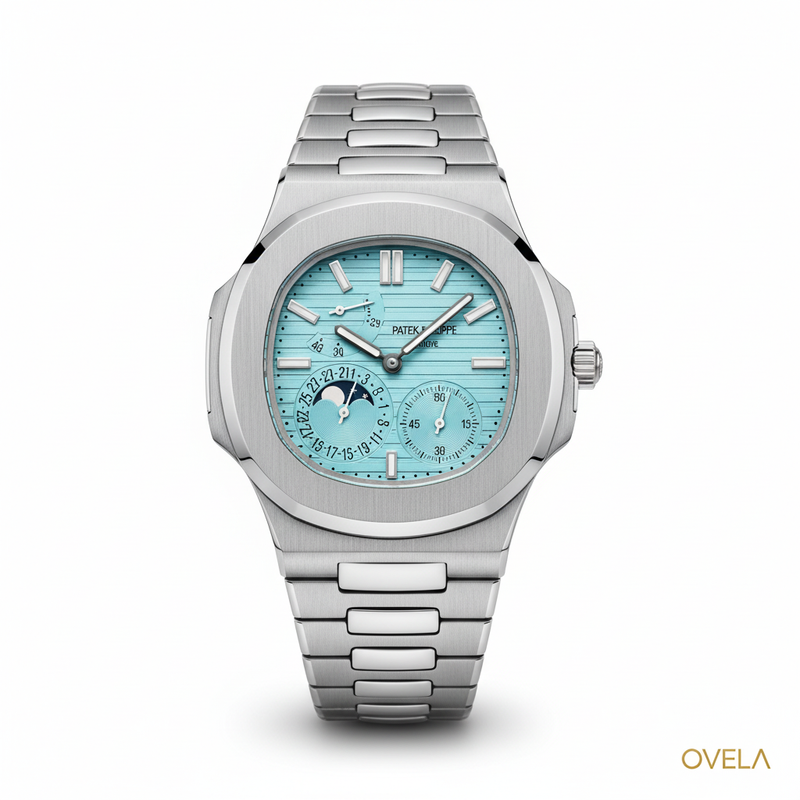 Patek Philippe Nautilus 5726 — Acier | Cadran Bleu Ciel | Phase de Lune