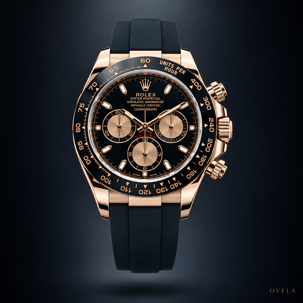 Rolex Daytona Cosmograph –  Everose , Cadran Noir, Bracelet Oysterflex