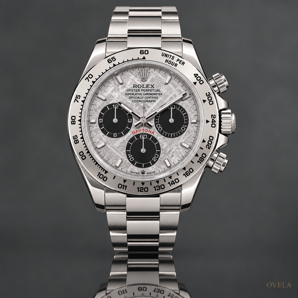 Rolex Daytona Cosmograph – Acier inoxydable  Cadran Météorite, Compteurs Noirs