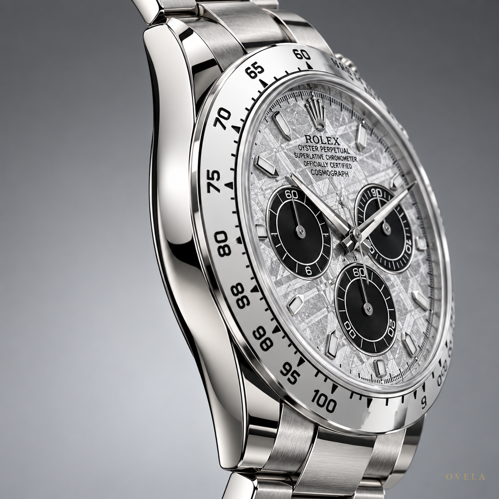 Rolex Daytona Cosmograph – Acier inoxydable  Cadran Météorite, Compteurs Noirs