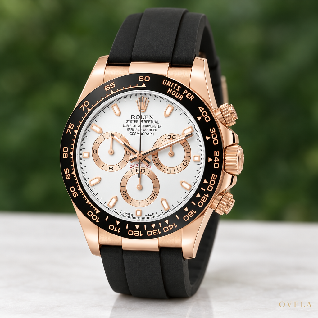 Rolex Daytona Cosmograph – Everose , Cadran Blanc, Bracelet Oysterflex