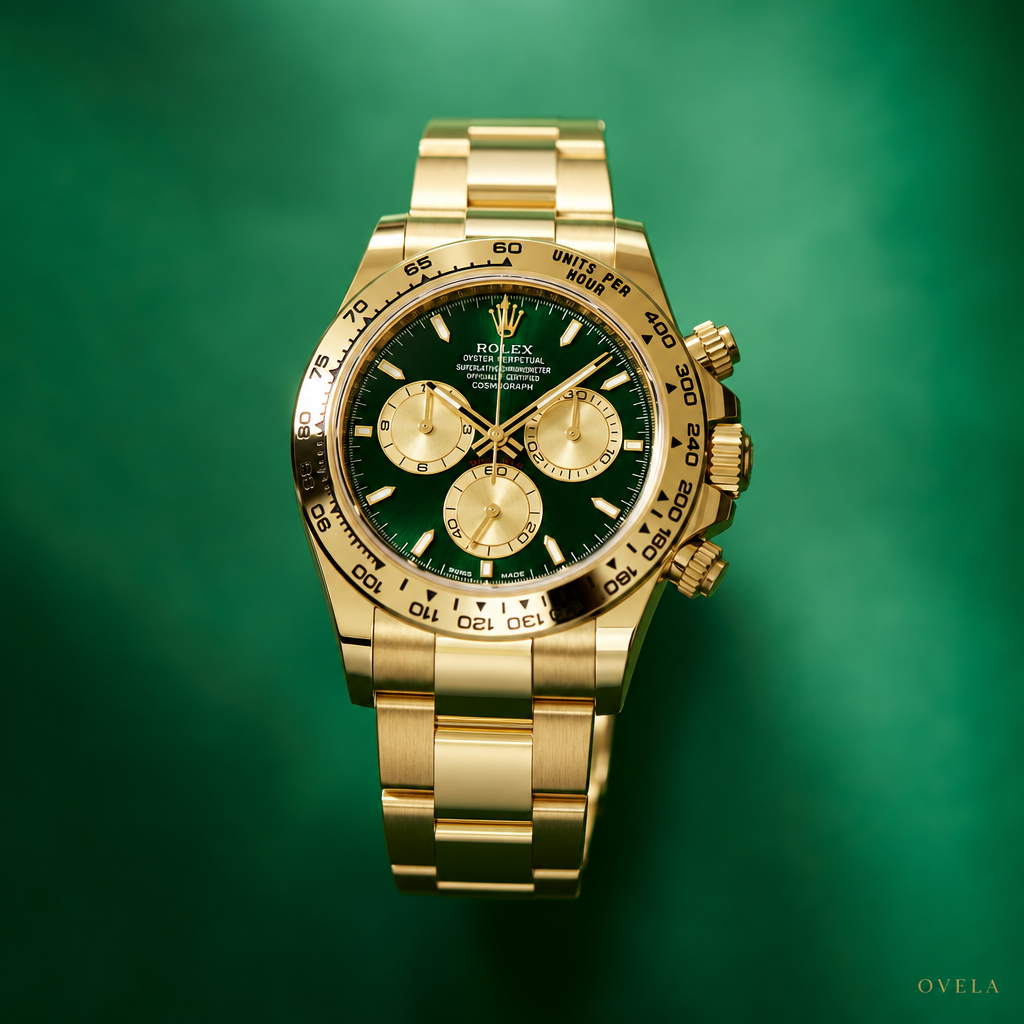 Rolex Daytona — doré | Cadran Vert | Bracelet Oyster