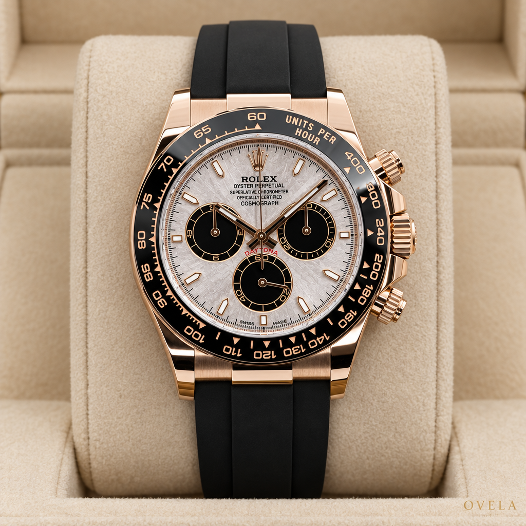 Rolex Daytona Cosmograph –  Everose  Cadran Blanc «Panda», Bracelet Oysterflex