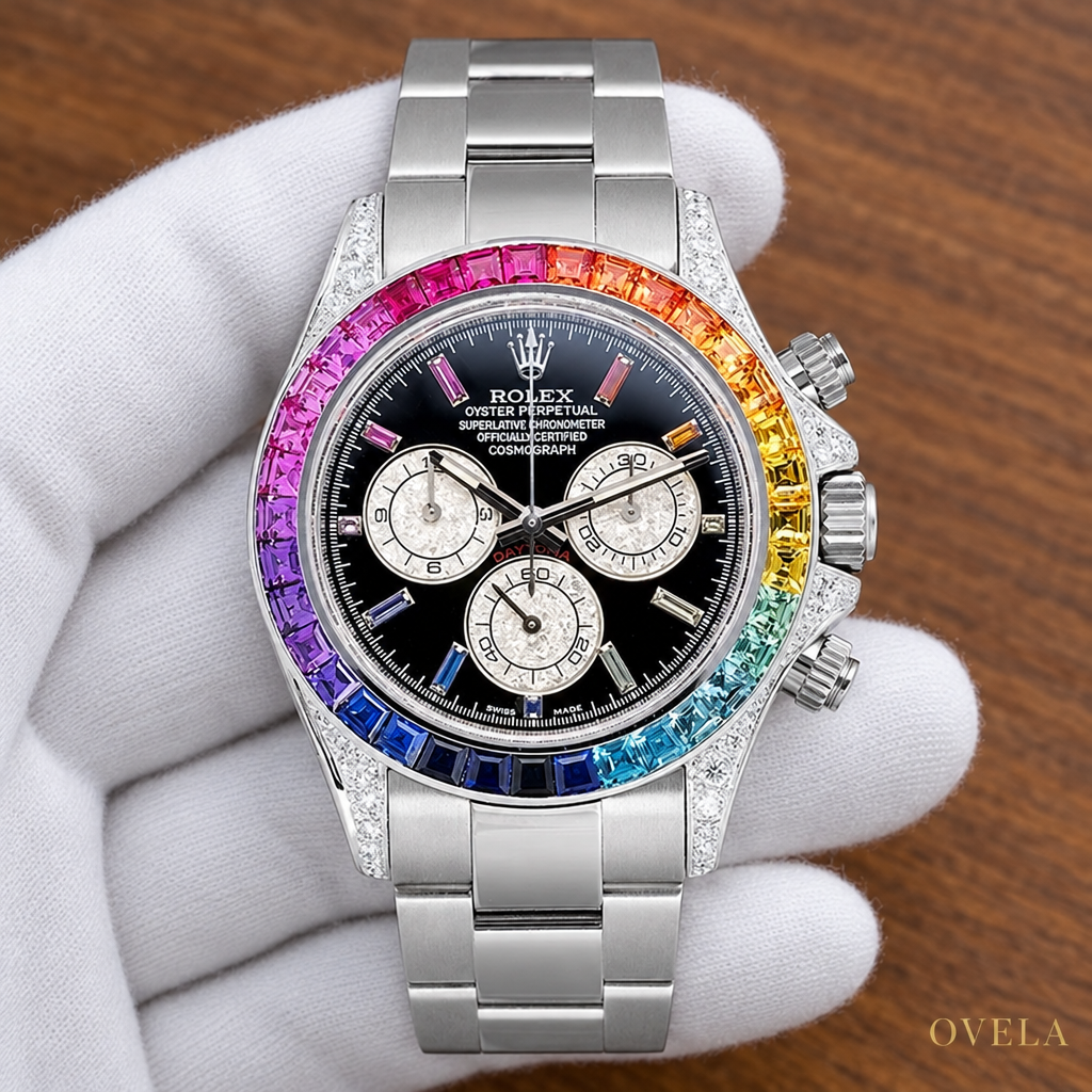 Rolex Daytona Cosmograph | Rainbow | Cadran Noir | Bracelet Oyster
