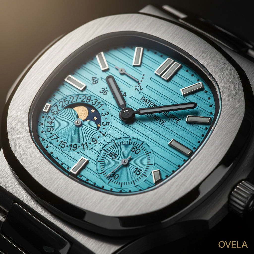 Patek Philippe Nautilus 5726 — Acier | Cadran Bleu Ciel | Phase de Lune