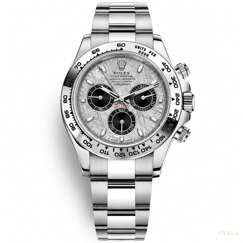 Rolex Daytona Cosmograph – Acier inoxydable  Cadran Météorite, Compteurs Noirs