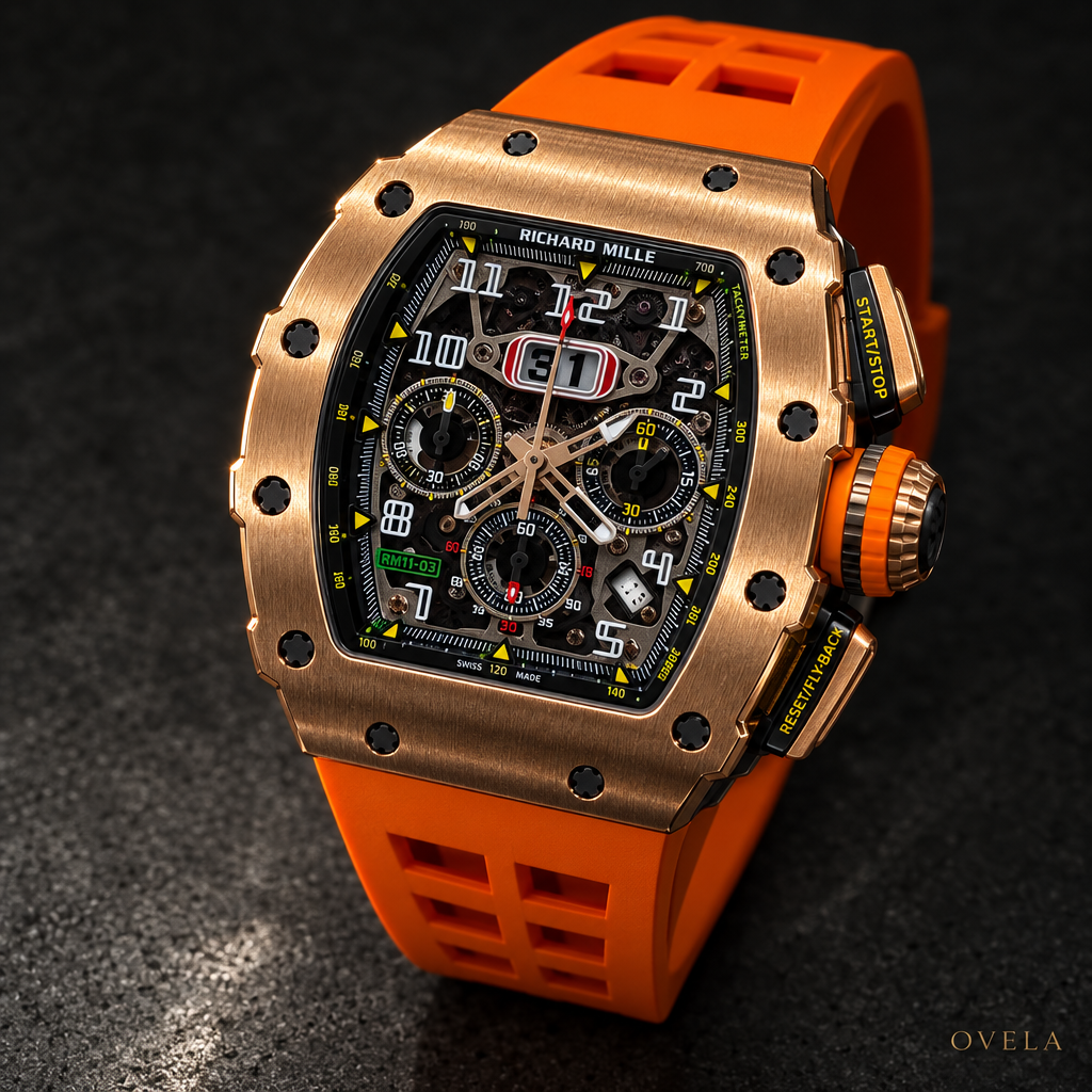 Richard Mille RM11-03 — Bronze | Chronographe Flyback | Bracelet Orange