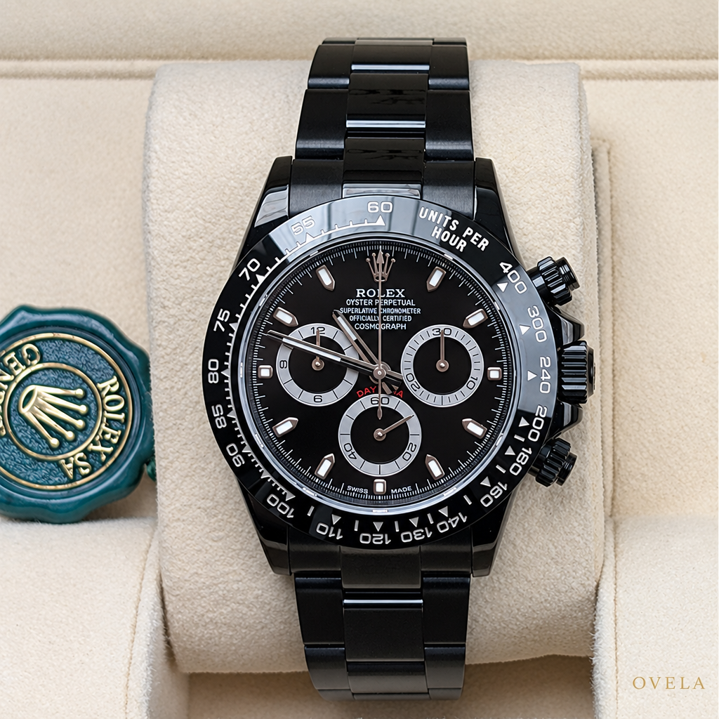 Rolex Daytona Cosmograph Full Black – Acier , Cadran Noir, Bracelet Oyster Noir