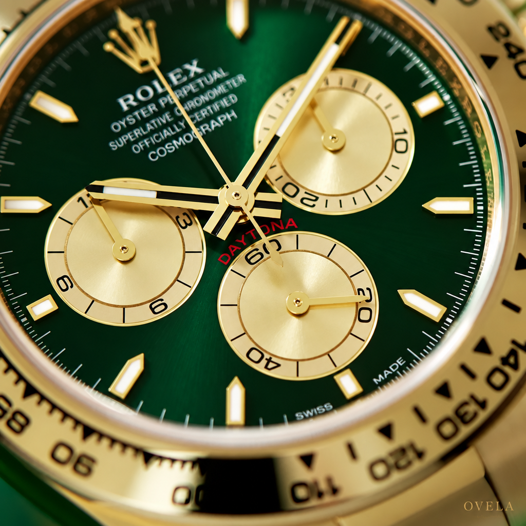 Rolex Daytona — doré | Cadran Vert | Bracelet Oyster