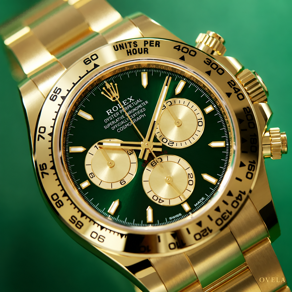 Rolex Daytona — doré | Cadran Vert | Bracelet Oyster