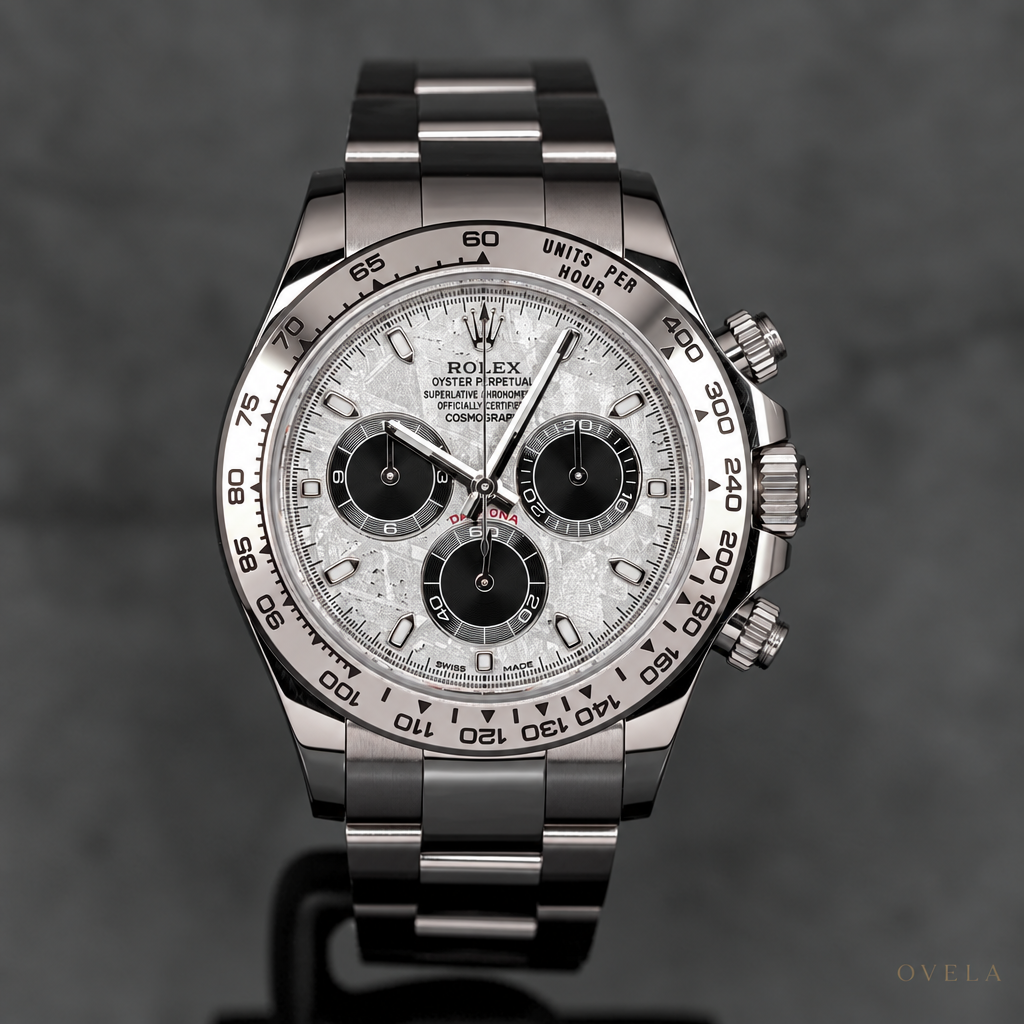 Rolex Daytona Cosmograph – Acier inoxydable  Cadran Météorite, Compteurs Noirs