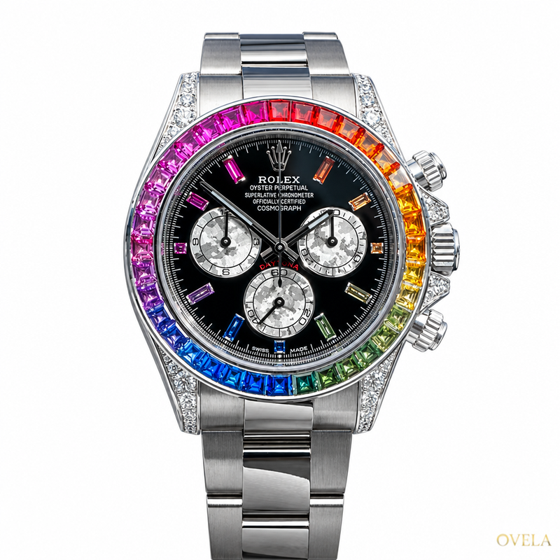 Rolex Daytona Cosmograph | Rainbow | Cadran Noir | Bracelet Oyster